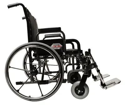 Paramount XD Heavy Duty – Bariatric Wheelchair Dual Axle Desk Length Arm Elevating Legrest Black Upholstery 30 Inch Seat Width Adult 650 lbs. Weight Capacity – 5PX10830