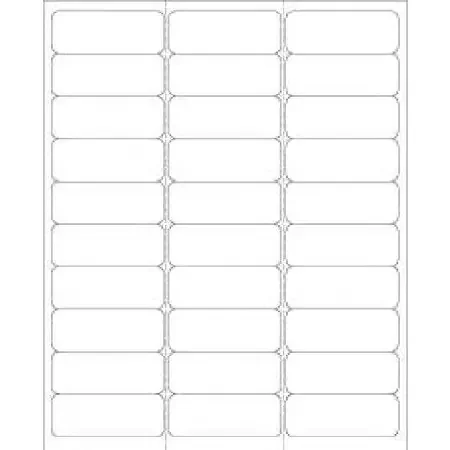 PDC – Blank Label pdc Thermal Label White 1 X 2-5/8 Inch – LS1258