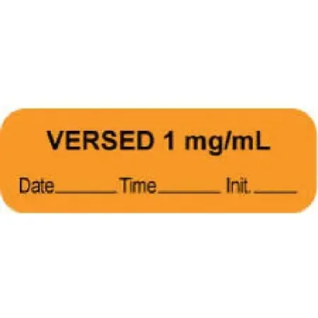 PDC – Drug Label Anesthesia Label Versed 1mg/mL Date_Time_Int Orange 1/2 X 1-1/2 Inch – 59726739