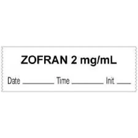 PDC – Drug Label Anesthesia Label Zofran 2mg/mL Date_Time_Int White 1/2 X 1 Inch – 59727047