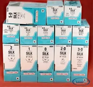 Perma – Hand SUTUPAK – Suture without Needle Braided Silk Nonabsorbable Coated Size 2 – 0 18 Inch Suture – SA65H
