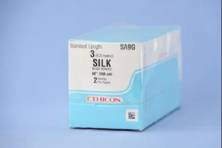 Perma – Hand SUTUPAK – Suture without Needle Braided Silk Nonabsorbable Coated Size 3 60 Inch Suture – SA9G