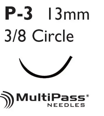 Perma-Hand – Suture with Needle Nonabsorbable Coated Black Suture Braided Silk Size 4 – 0 18 Inch Suture 1-Needle 13 mm Length 3/8 Circle Precision Point – Reverse Cutting Needle – 641G