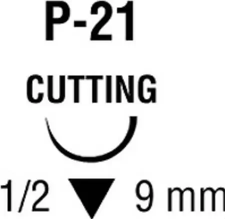 Polysorb – Suture with Needle Absorbable Coated Undyed Suture Braided Polyester Size 6 – 0 18 Inch Suture 1-Needle 11 mm Length 3/8 Circle Conventional Cutting Needle – SL-1660