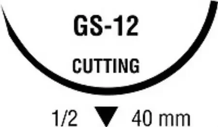 Polysorb – Suture with Needle Absorbable Coated Violet Suture Braided Polyester Size 0 30 Inch Suture 1-Needle 40 mm Length 1/2 Circle Reverse Cutting Needle – CL-804
