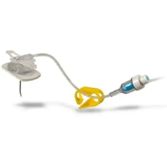 PowerLoc EZ – Huber Infusion Set 19 Gauge 3/4 Inch 8 Inch Tubing Y-Site Injection Port – SH19-75Y
