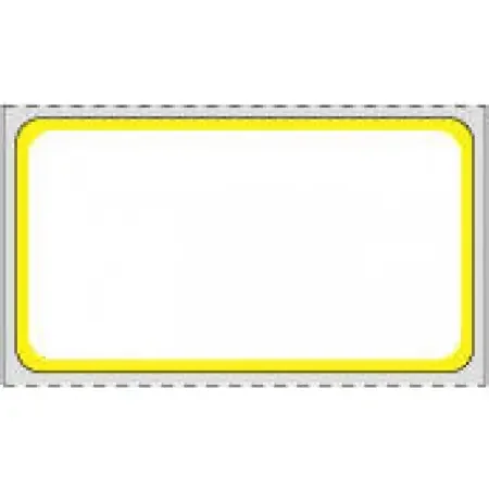 Precision Dynamics – Blank Label Thermal Label White, Yellow Paper 1-1/4 X 2-1/4 Inch – THERMDYB18