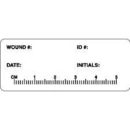 Precision Dynamics – Pre-Printed Label Advisory Label White Paper Wound Black Safety and Instructional 1 X 2-1/2 Inch – ILWHP01