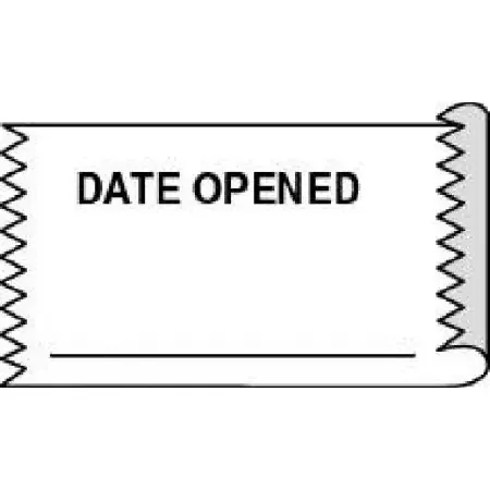 Precision Dynamics – Pre-Printed / Write On Label Advisory Label White DATE OPENED Quality Control Label 1/2 X 1-1/2 Inch – CAWHP09