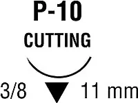 Premium – Suture with Needle Absorbable Uncoated Undyed Suture Plain Gut Size 6 – 0 18 Inch Suture Double-Armed 11 mm Length 3/8 Circle Reverse Cutting Needle – SG-1645