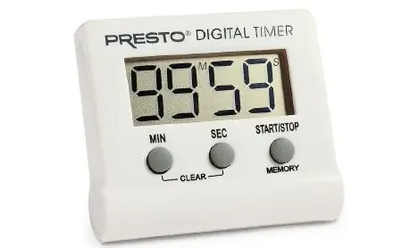 Presto – Electronic Alarm Timer Clip on, Magnetic Back, Freestand 100 Minutes LCD Display – 68-0016