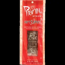 Primal Spirit Foods Vegan Jerky Shiitake Hot & Spicy Sweet & Savory-1 Oz.
