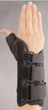 Primo – Wrist Brace with Thumb Spica Aluminum / Elastic / Foam / Plastic / Polyester Left Hand Black Medium – 08147373