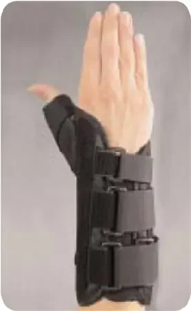 Primo – Wrist Brace with Thumb Spica Aluminum / Elastic / Foam / Plastic / Polyester Left Hand Black Large – 08147374