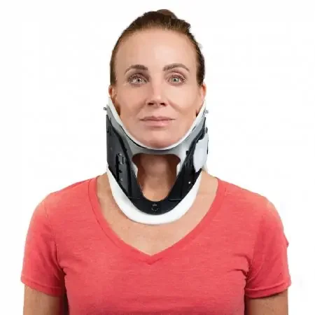 ProCare – Rigid Cervical Collar Preformed Adult One Size Fits Most One-Piece / Trachea Opening 1-3/4 to 3-1/2 Inch Height 11 to 23 Inch Neck Circumference – 79-83131