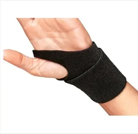 ProCare – Wrist Support Wraparound / Wristlet Nylon Left or Right Wrist Black One Size Fits Most – 79-82300