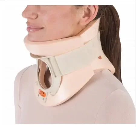 ProCare California – Rigid Cervical Collar Preformed Adult Medium Two-Piece / Trachea Opening 2-1/4 Inch Height 13 to 16 Inch Neck Circumference – 79-83125