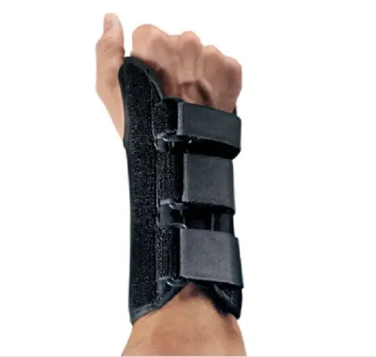 ProCare ComfortFORM – Wrist Brace with Thumb Spica Aluminum / Spandex Left Hand Black Large – 81-87317