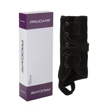 ProCare Quick-Fit W.T.O. – Wrist Brace with Thumb Spica Aluminum / Foam / Nylon Left Hand Black One Size Fits Most – 79-87490