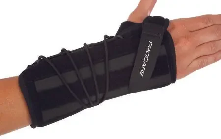ProCare Quick-Fit Wrist II – Wrist Brace Aluminum / Foam / Nylon Right Hand Black X-Large – 79-87561