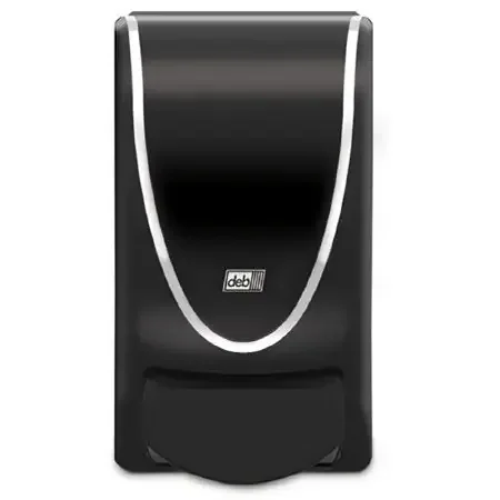 ProLine Curve – Hand Hygiene Dispenser Black / Chrome Plastic Manual Push 1 Liter Wall Mount – TBK1LDS