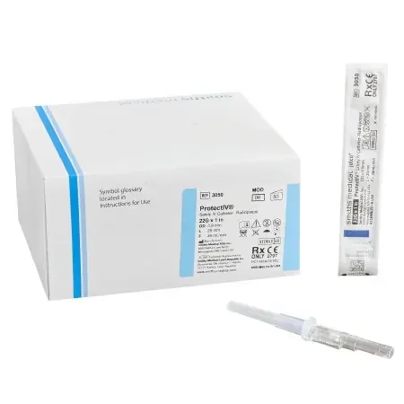 Protectiv – Peripheral IV Catheter 22 Gauge 1 Inch Retracting Safety Needle – 305006