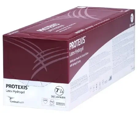 Protexis Latex Hydrogel – Surgical Glove Size 8 Sterile Pair Latex Extended Cuff Length Smooth Translucent Yellow Not Chemo Approved – 2D72LS80