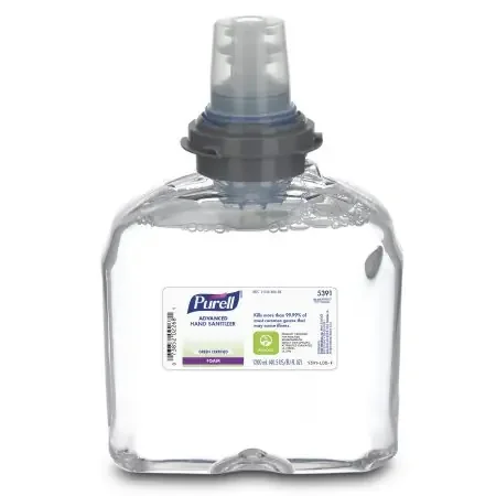 Purell Advanced – Hand Sanitizer 1,200 mL Ethyl Alcohol Foaming Dispenser Refill Bottle – 5391-02