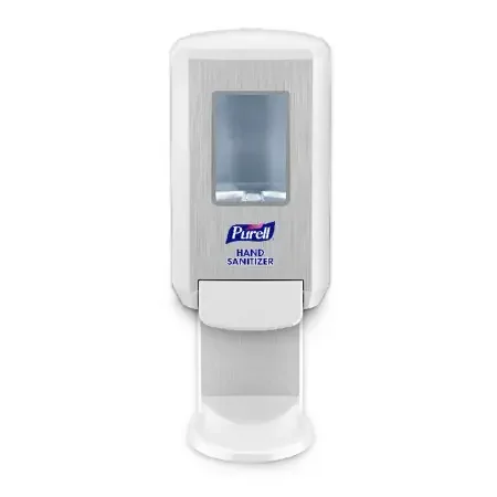 Purell CS4 – Hand Hygiene Dispenser PURELL CS4 Chrome / White ABS Plastic Manual Push 1200 mL Wall Mount – 5121-01