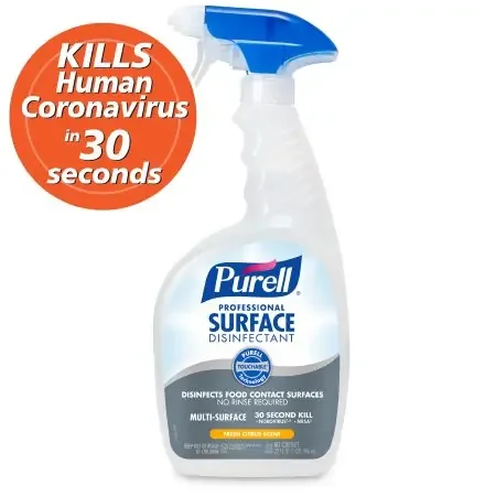 Purell Professional – Surface Disinfectant Alcohol Based Pump Spray Liquid 32 oz. Bottle Citrus Scent NonSterile – 3342-06