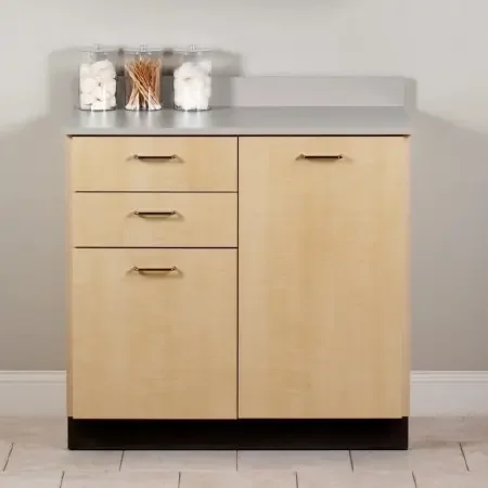 Quick Care – Base Cabinet Floor Standing Laminate 2 Drawers 2 Shelves – 8036-OGR-1GR-2GR-5B