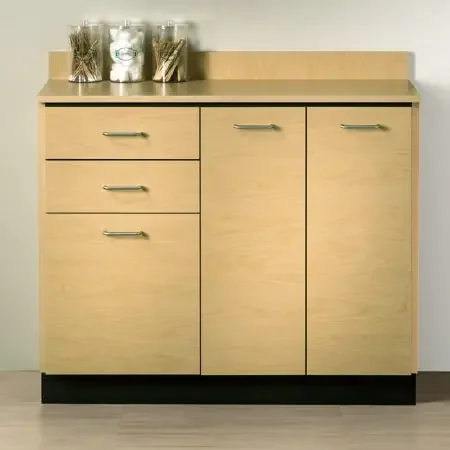 Quick Care – Base Cabinet Floor Standing Laminate 2 Drawers 2 Shelves With Lock – 8042-0DC-1DC-2DC-5C-055-055(QT
