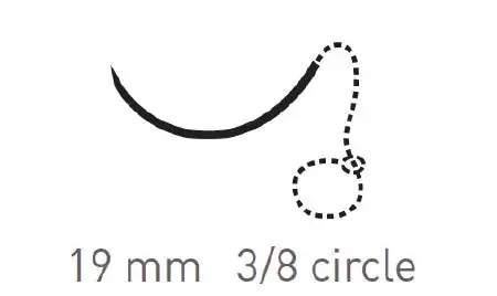 Quill Variable Loop Device, Monoderm – Suture with Needle Absorbable Uncoated Undyed Suture Barbed Monofilament Polyglycolic Acid / PCL Size 2 – 0 30 cm Suture 1-Needle 19 mm Length 3/8 Circle Reverse Cutting Needle – VLM-2001