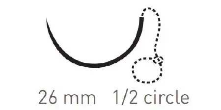 Quill Variable Loop Device, Monoderm – Suture with Needle Absorbable Uncoated Undyed Suture Barbed Monofilament Polyglycolic Acid / PCL Size 2 – 0 20 cm Suture 1-Needle 26 mm Length 1/2 Circle Taper Point Needle – VLM-1006