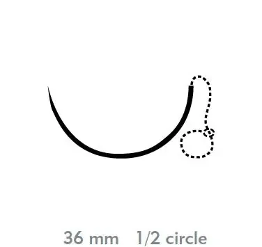 Quill Variable Loop Device, Monoderm – Suture with Needle Absorbable Uncoated Violet Suture Barbed Monofilament Polyglycolic Acid / PCL Size 0 20 cm Suture 1-Needle 36 mm Length 1/2 Circle Taper Point Needle – VLM-1025