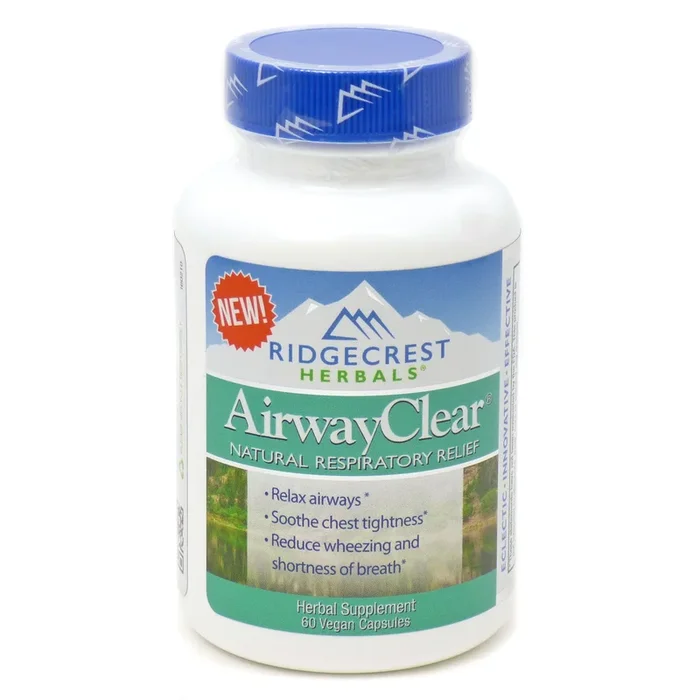 Ridgecrest Herbals, Airway Clear, 60 Vegan Capsules