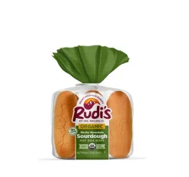 Rudis Organic Buns Hot Dog Sourdough-12 oz