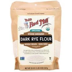 Bob’s Red Mill Organic Stone Ground Dark Rye Flour 20 oz