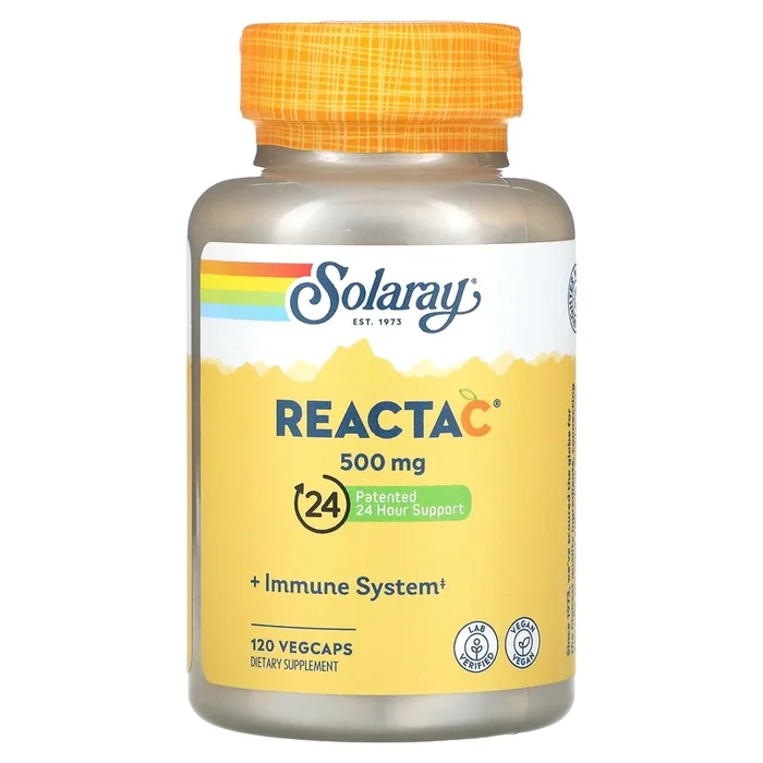 Solaray, Reacta-C w/Bioflav 500mg, 120 Vegetarian Capsules