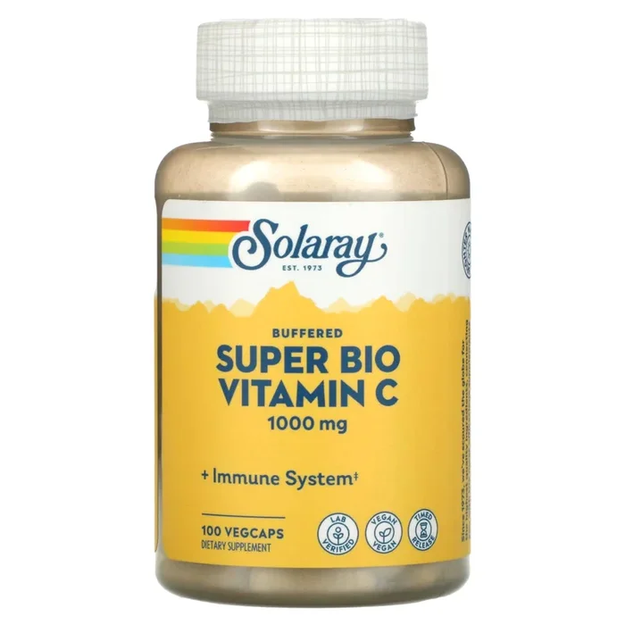 Solaray, Super Bio C Buffered Timed Release 1000 mg, 100 VegCaps