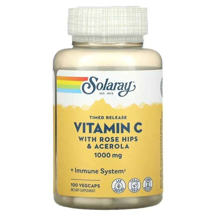 Solaray, Time Release Vitamin C 1000 mg, 100 VegCaps