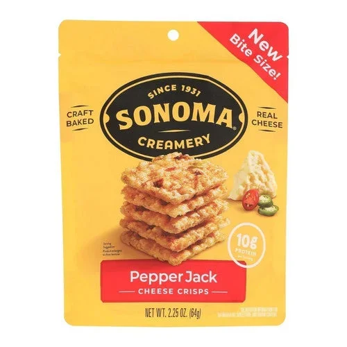Sonomacrea, Crisp Cheese Pepper Jack, 2.25 Oz(Case Of 12)