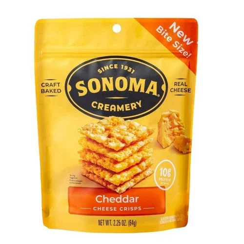 Sonomacrea, Crisps Cheddar, 2.25 Oz(Case Of 12)