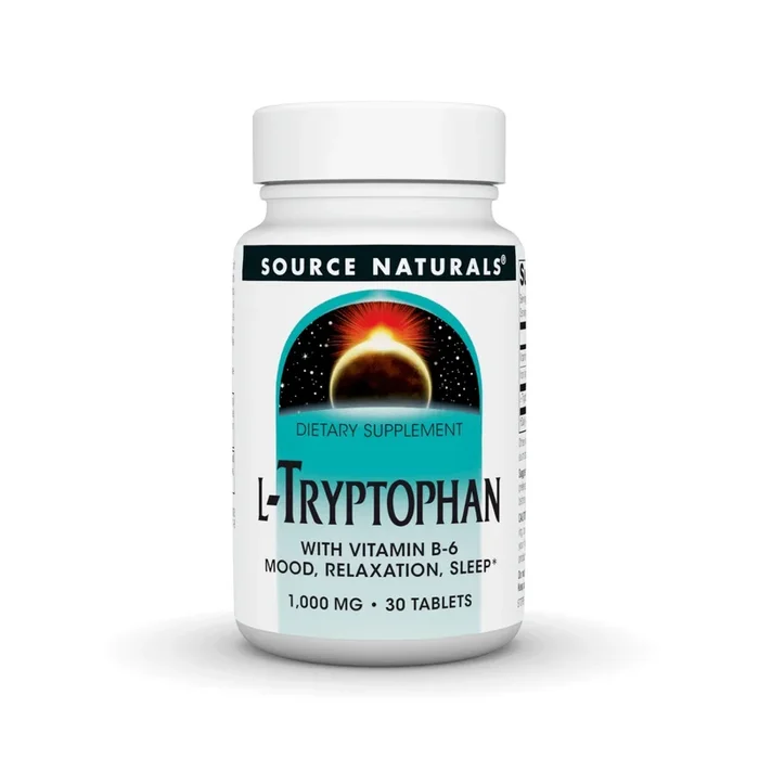 Source Naturals, Inc. L-Tryptophan with Vitamin B-6 1000 mg 30 Tablet
