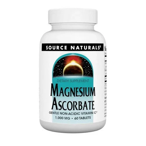 Source Naturals, Magnesium Ascorbate, 1000 MG, 60 tabs