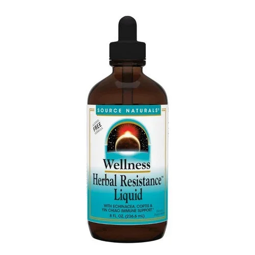 Source Naturals, Wellness Herbal Resistance Liquid Alcohol Free Formula, 8 fl oz