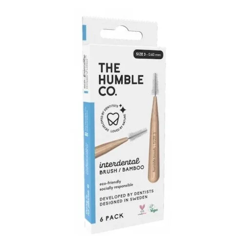 The Humble Co, Interdental Brush Standard 0.60mm Blue, 8 Count