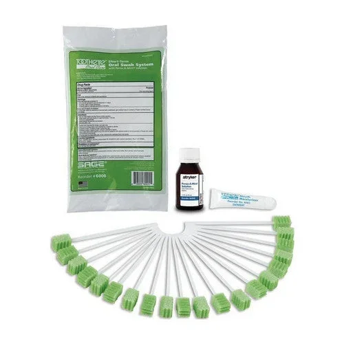 Toothette, Oral Swab System Kit With Perox-A-Mint Solution, 1 Kit