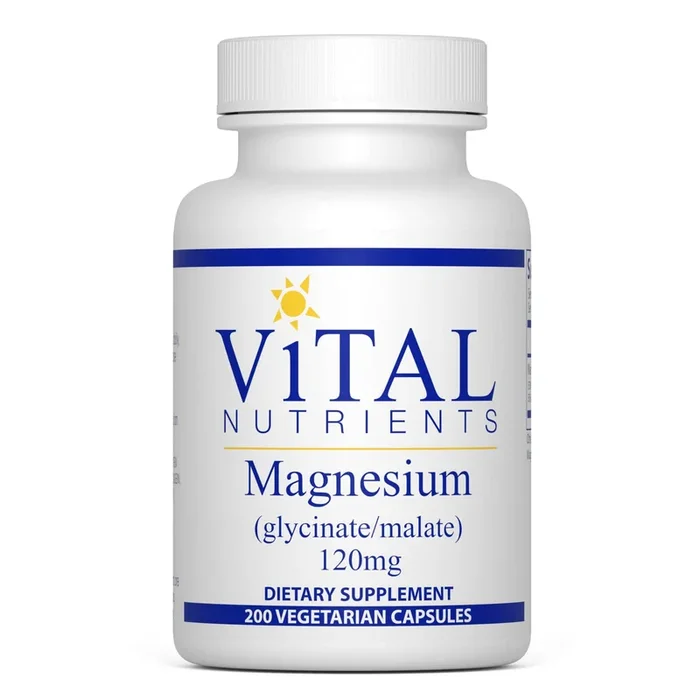 Vital Nutrients Magnesium Glycinate/Malate 200 Vcap