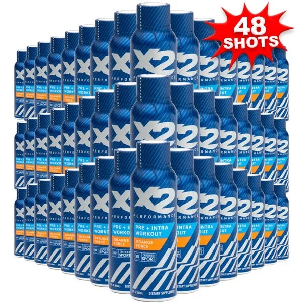 X2 Performance Pre + Intra Workout Liquid Shots